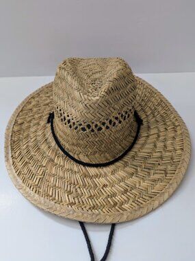 Swiss Tech Mens Natural Straw Lifeguard Hat One Size Fits Most